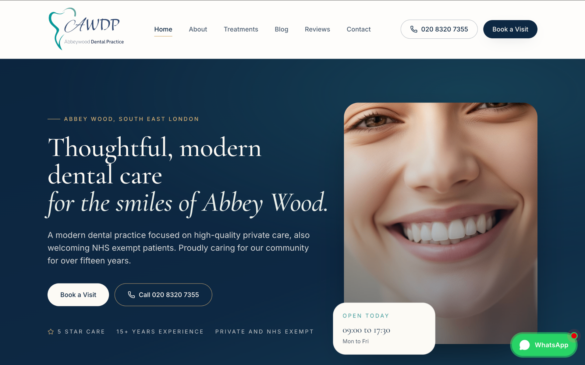 abbeywooddental.co.uk — website by Leo Digital