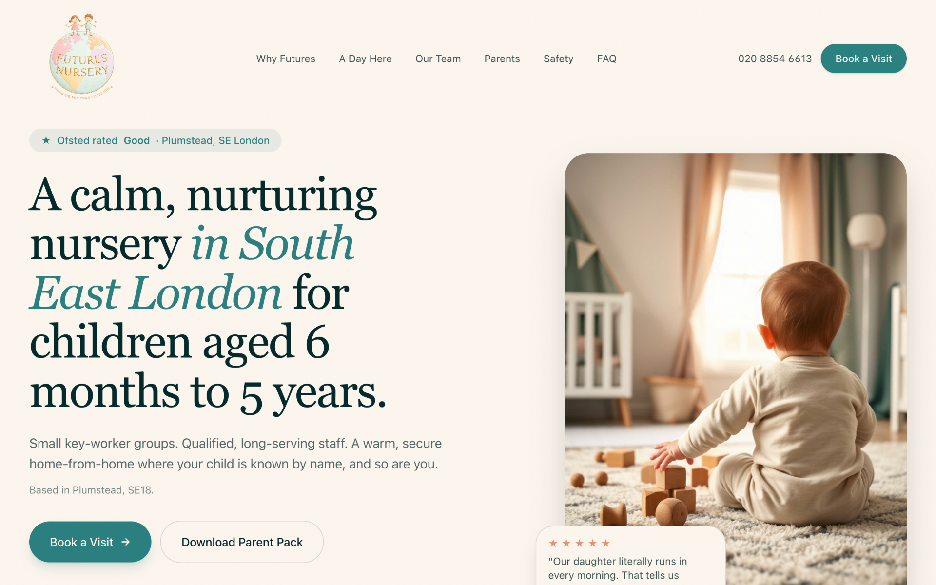 futuresnursery.co.uk — website by Leo Digital