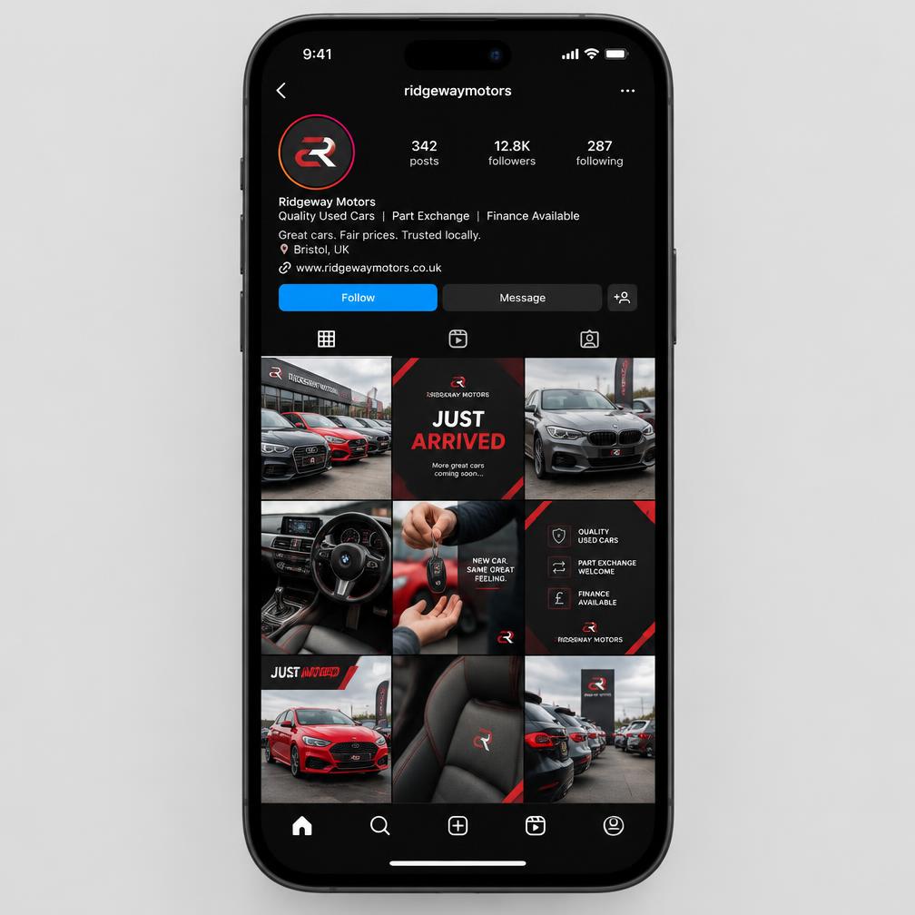 Example Instagram feed concept, not client work