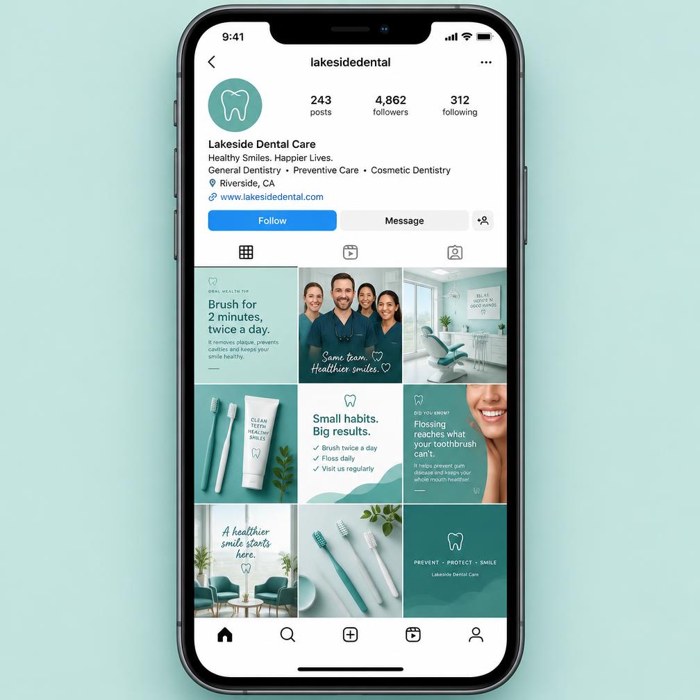 Example Instagram feed concept, not client work