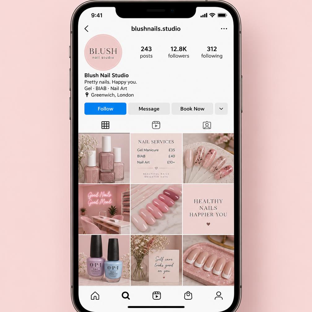 Example Instagram feed concept, not client work