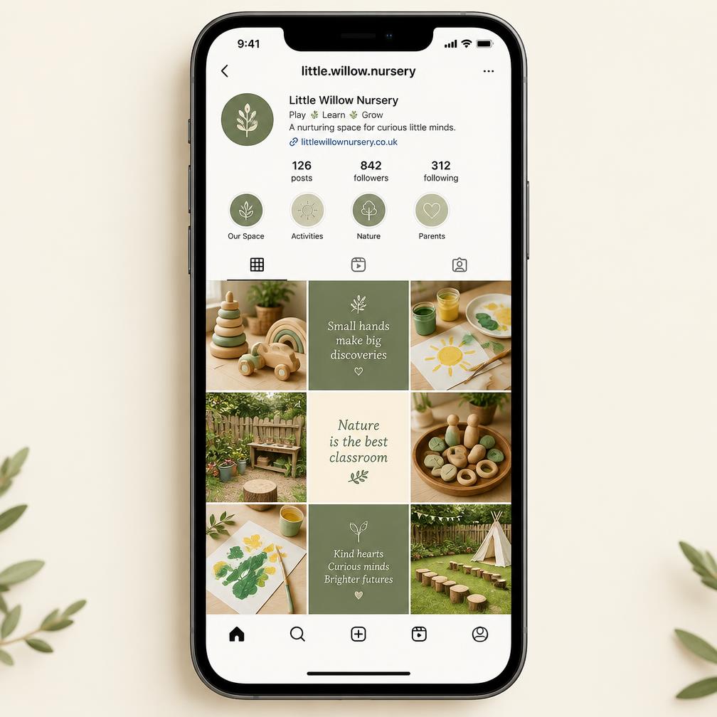 Example Instagram feed concept, not client work